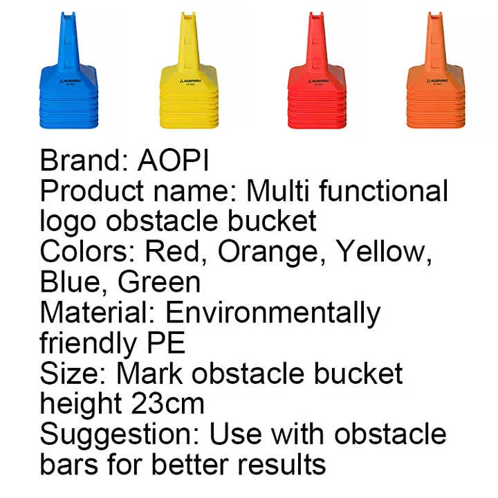 دلو تحديد العرقلة ، دلو من البلاستيك ، معدات . Obstacle course bucket, plastic bucket, training