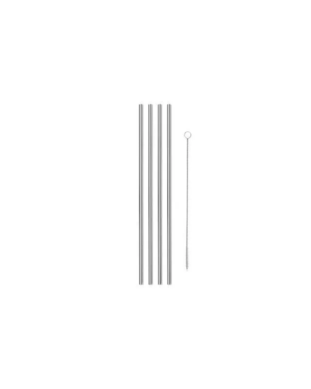 10" Porter Straws (Silver)