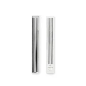 10" Porter Straws (Silver)
