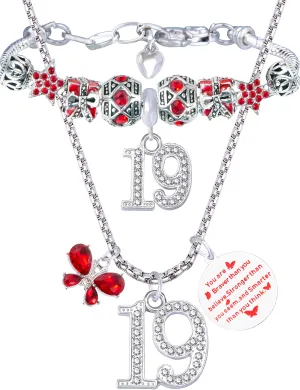 19th Birthday,19 Year Old Birthday,19th Birthday Girl,19th Birthday Bracelet,19th Birthday