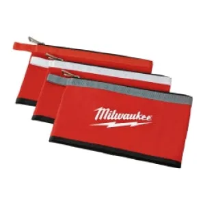 3pk Zipper Pouches