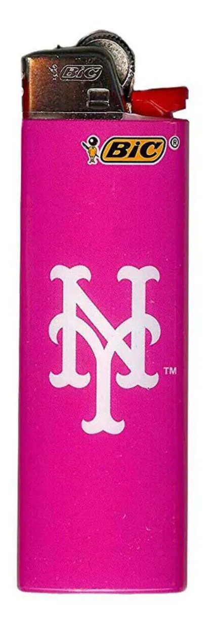 (7 Lighters) BIC New York Mets Cigarette Lighters MLB Officially Licensed