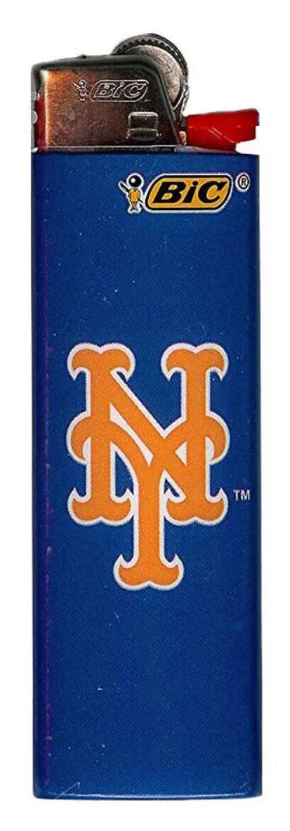 (7 Lighters) BIC New York Mets Cigarette Lighters MLB Officially Licensed
