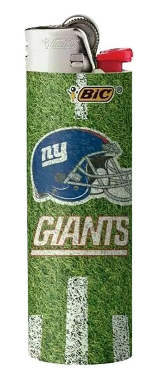(7 Pack) BIC NFL New York Giants Lighters All Brand New and Officially Licensed