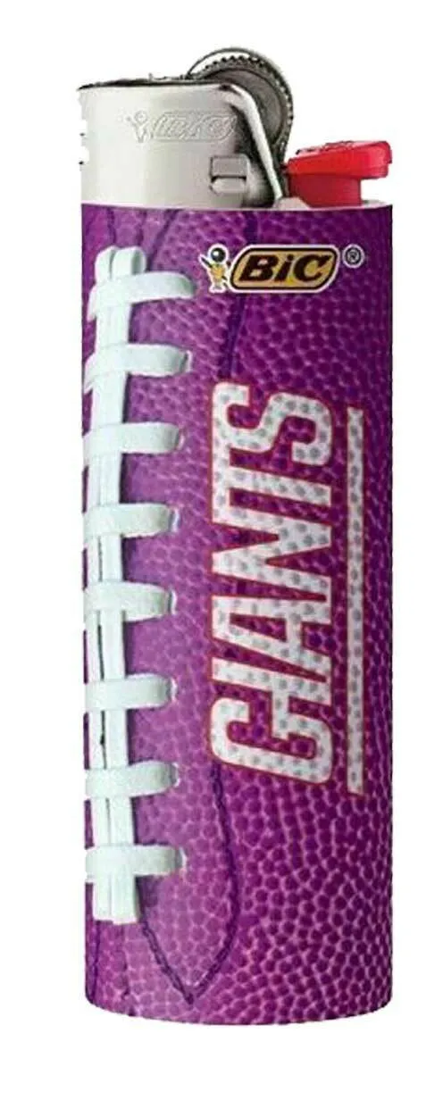 (7 Pack) BIC NFL New York Giants Lighters All Brand New and Officially Licensed