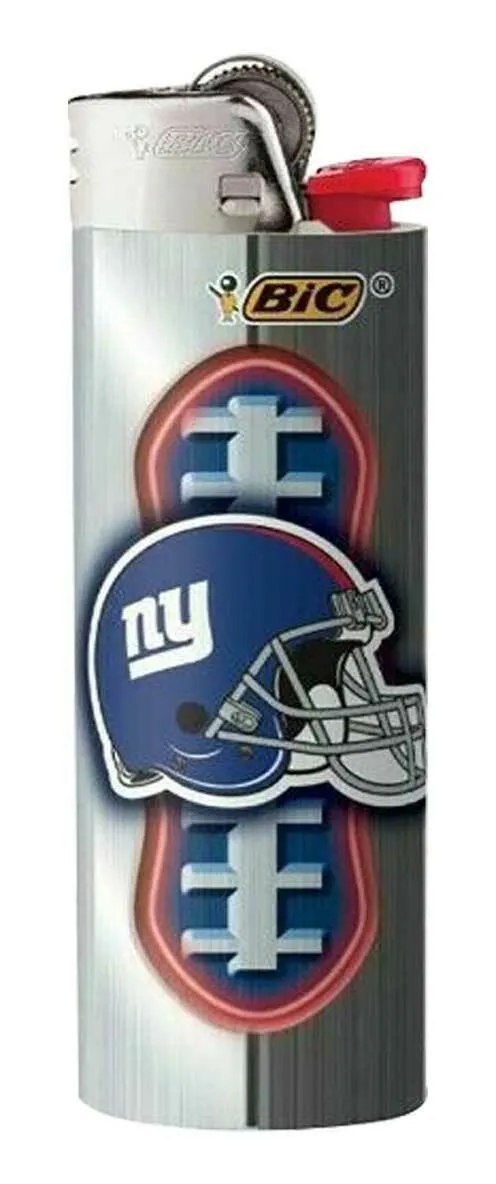(7 Pack) BIC NFL New York Giants Lighters All Brand New and Officially Licensed