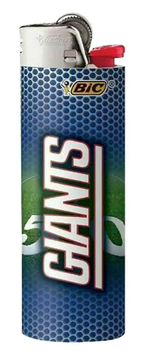 (7 Pack) BIC NFL New York Giants Lighters All Brand New and Officially Licensed
