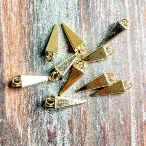 AB-2106 - Gold Charms,Daggers,5x17mm | Pkg 10
