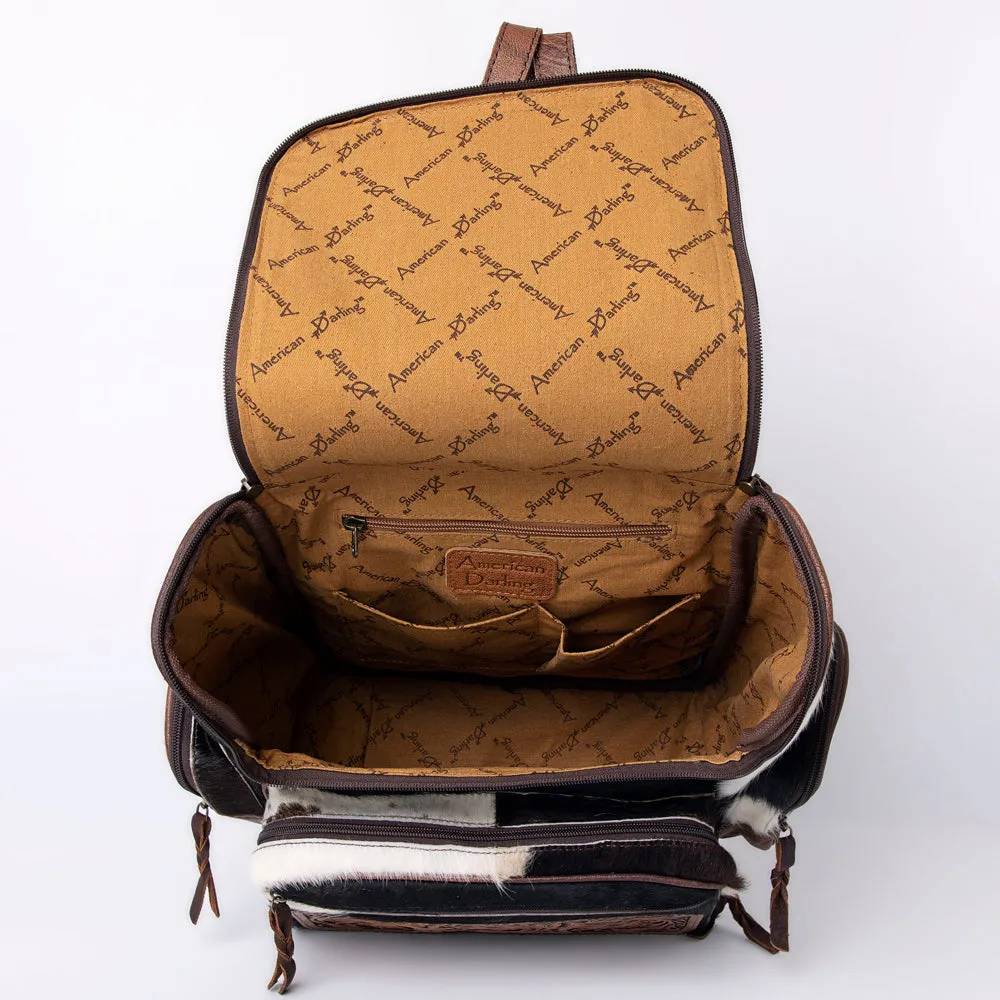 ADBG860A American Darling Hand Tooled Hair On Genuine Leather Women Bag Western Handbag Purse