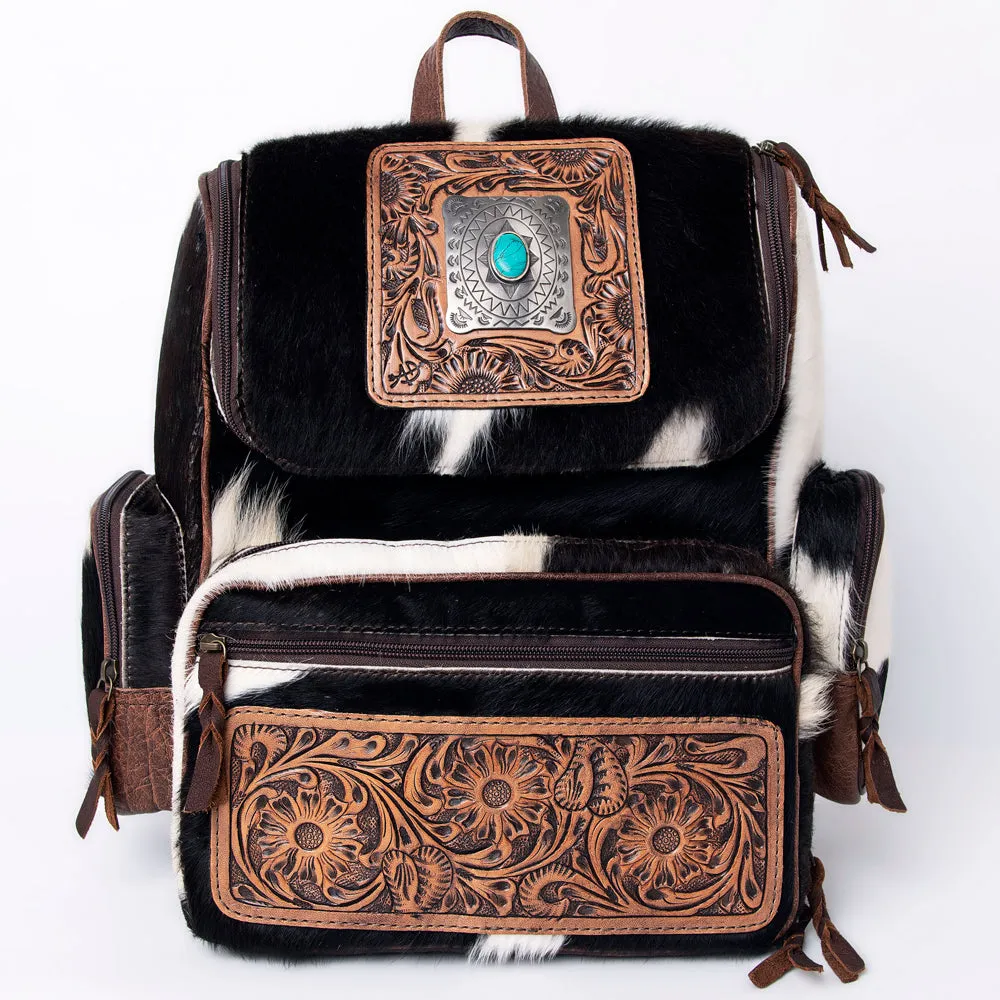 ADBG860A American Darling Hand Tooled Hair On Genuine Leather Women Bag Western Handbag Purse
