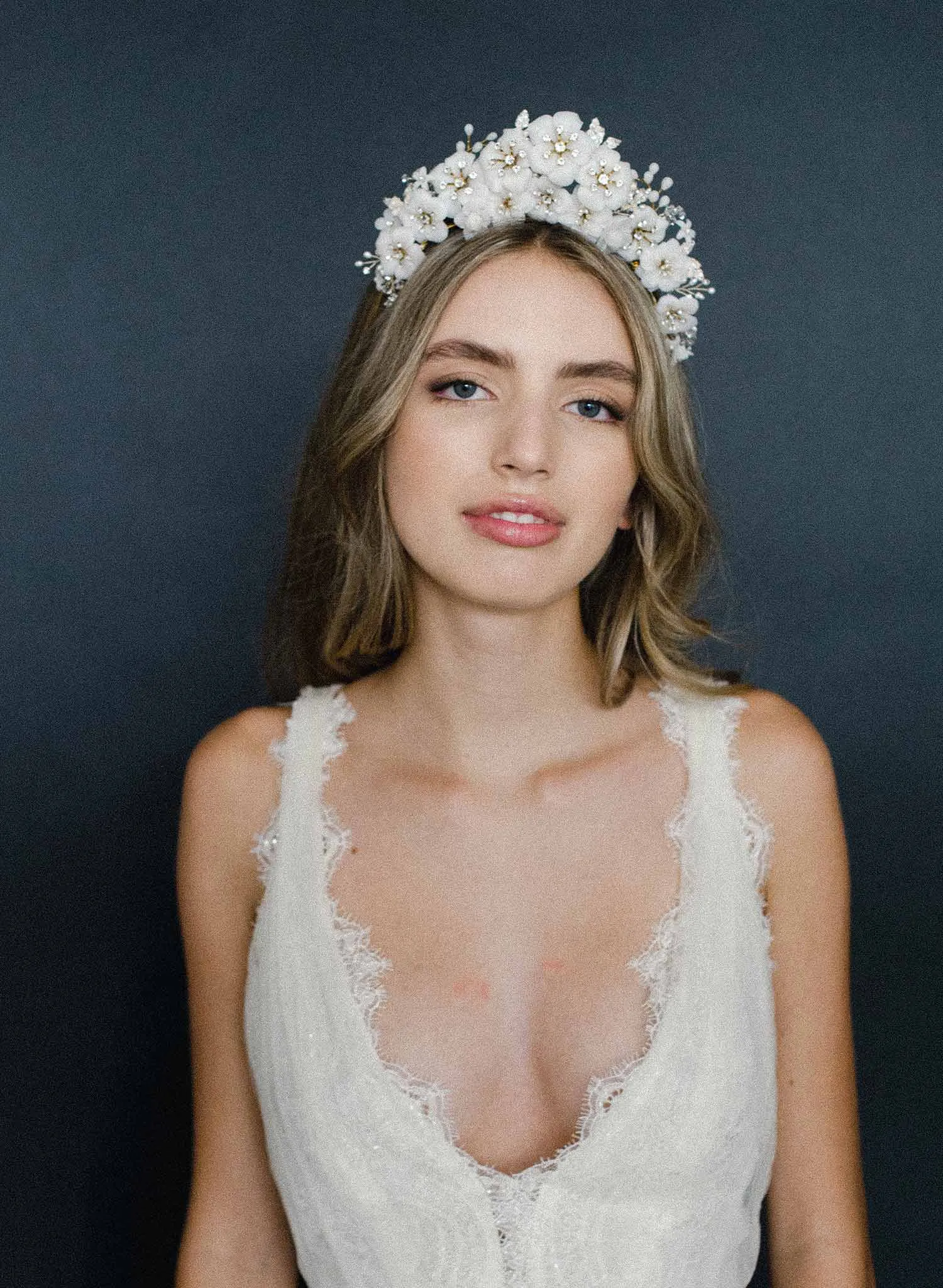 Alabaster flower crown - Style #2010