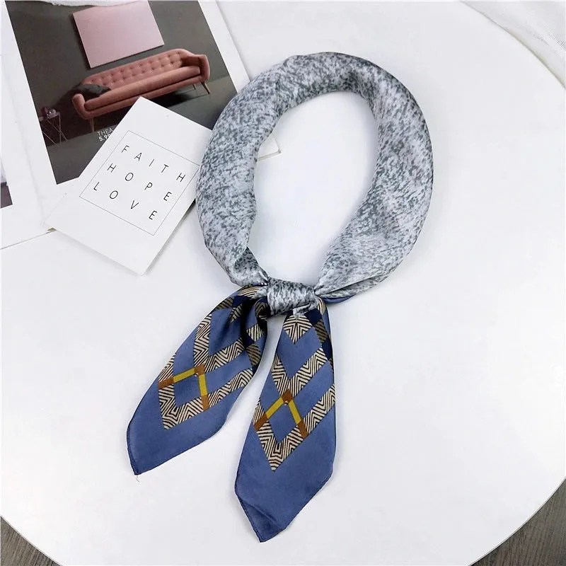 Alloy Korea  Scarf  (1 Scallop Floral Blue)   Nhmn0370-1-scallop-floral-blue