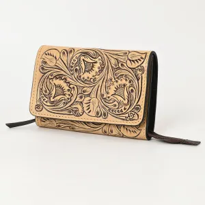 American Darling ADBGZ797A Clutch Hand Tooled Genuine Leather Women Bag Western Handbag Purse