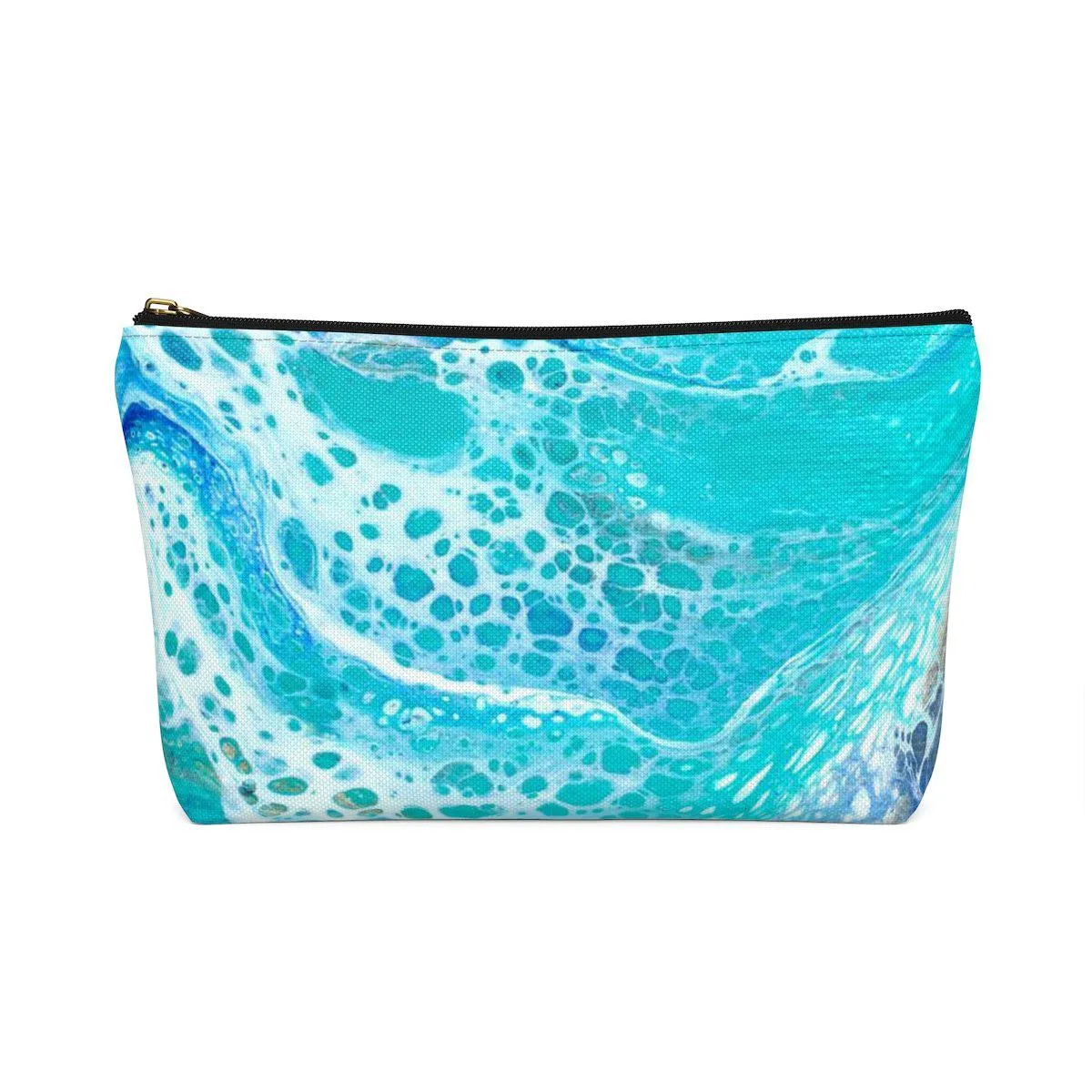Anna Maria Island Watercolor Map Accessory Pouch w T-bottom with Tranquil Waters Back