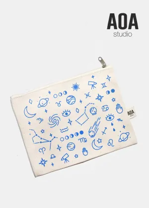 AOA Canvas Pouch - Blue Galaxy