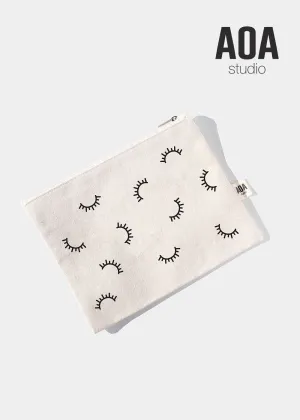 AOA Canvas Pouch - Eyelashes
