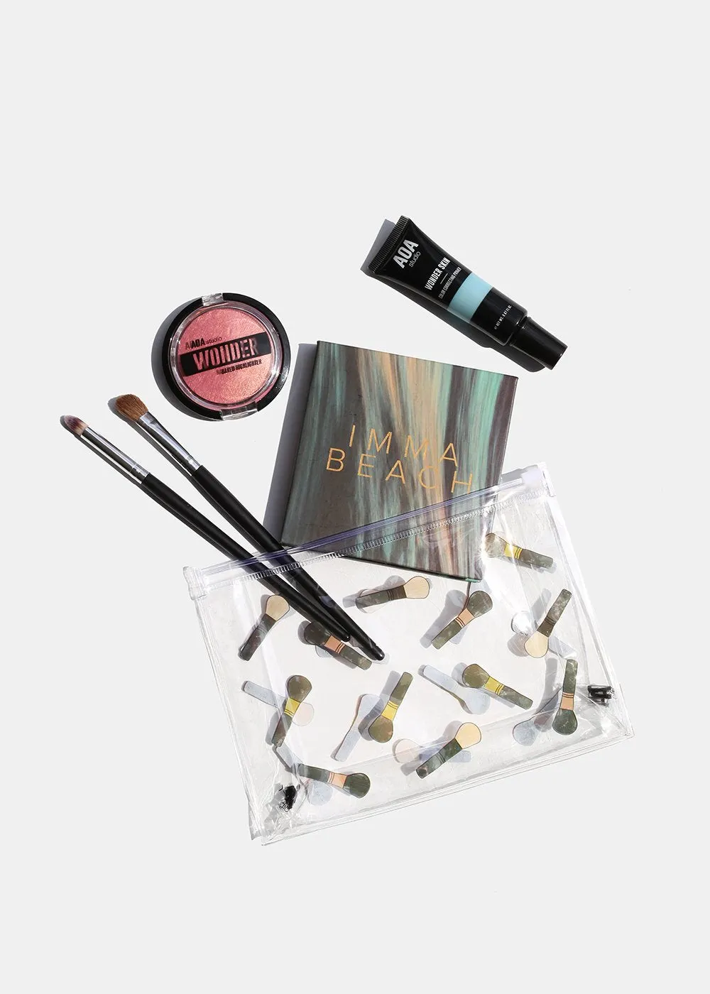 AOA Clear Makeup Pouch - Brushes