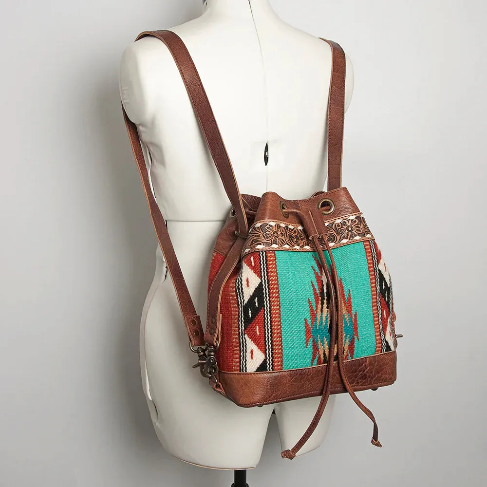 Apple Valley Western Leather Backpack