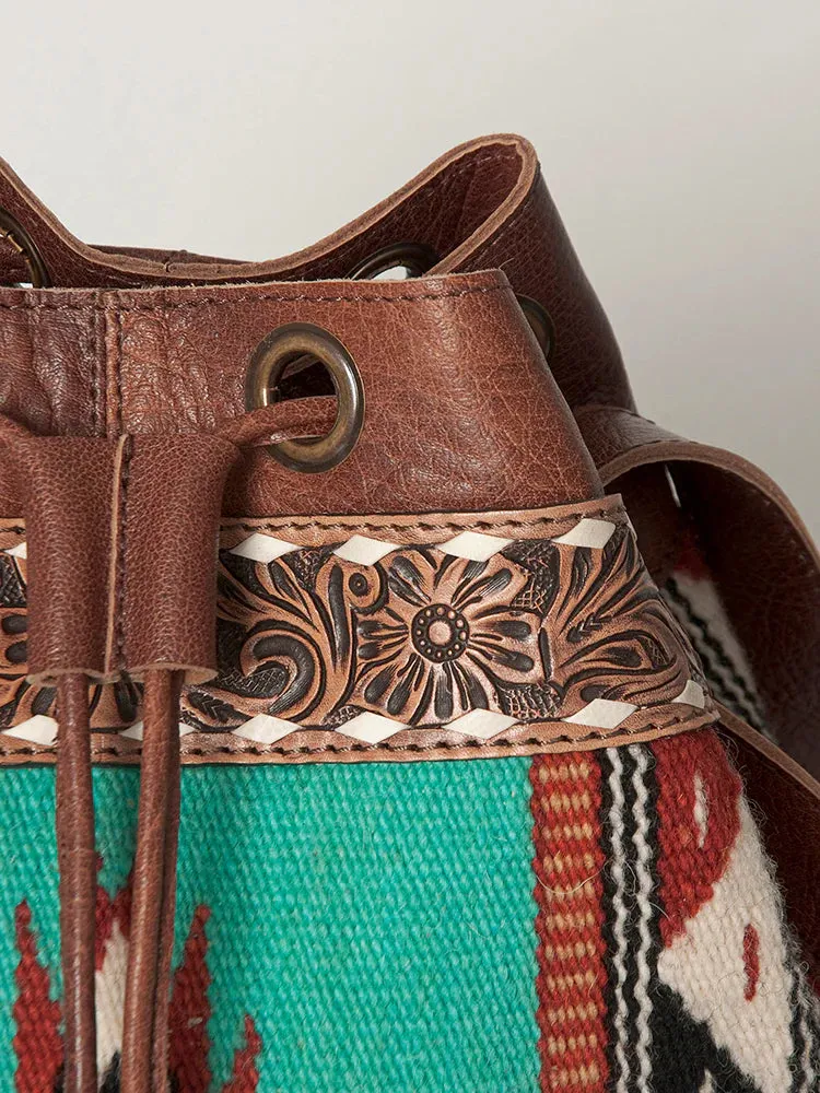 Apple Valley Western Leather Backpack