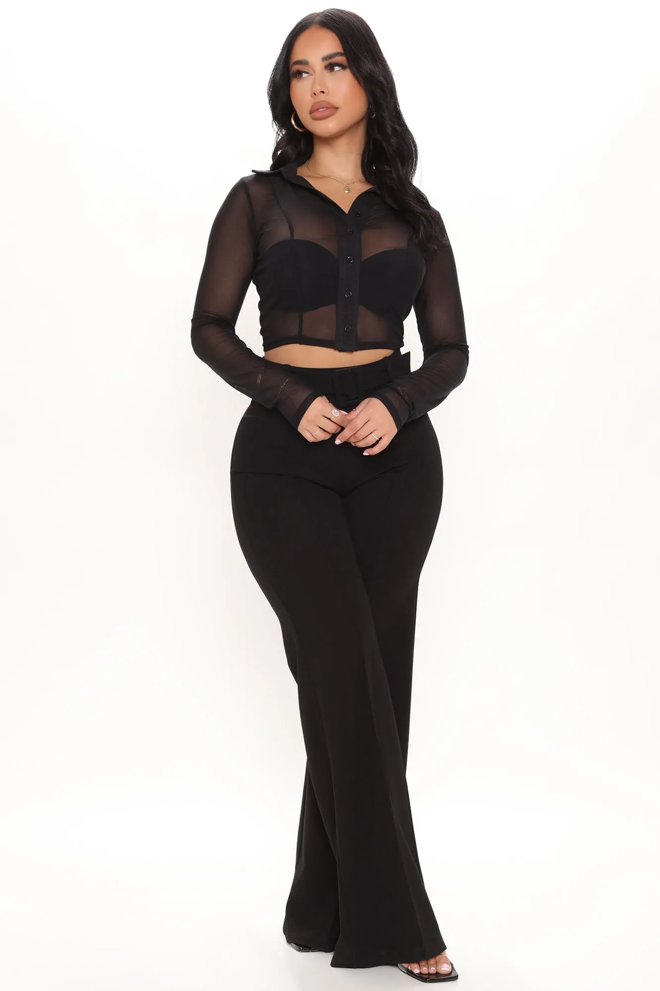 As You Sheer Mesh Shirt - Black