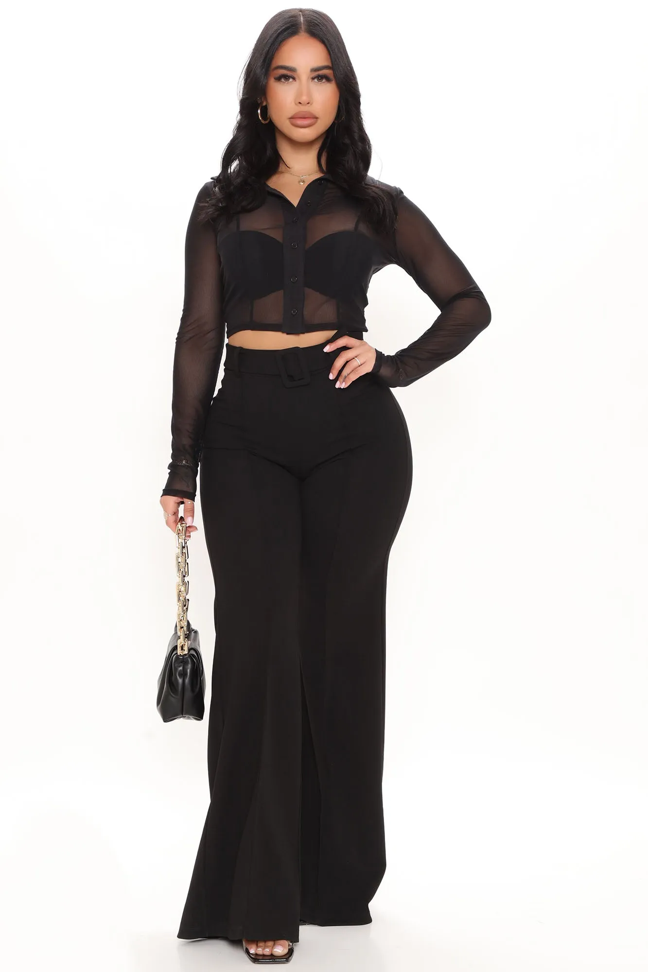 As You Sheer Mesh Shirt - Black