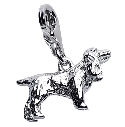 Basset Hound Silver Charm