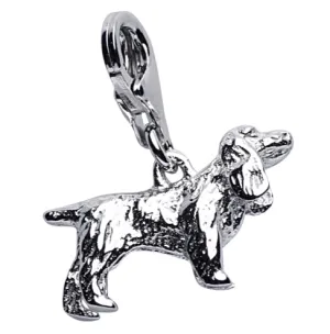 Basset Hound Silver Charm