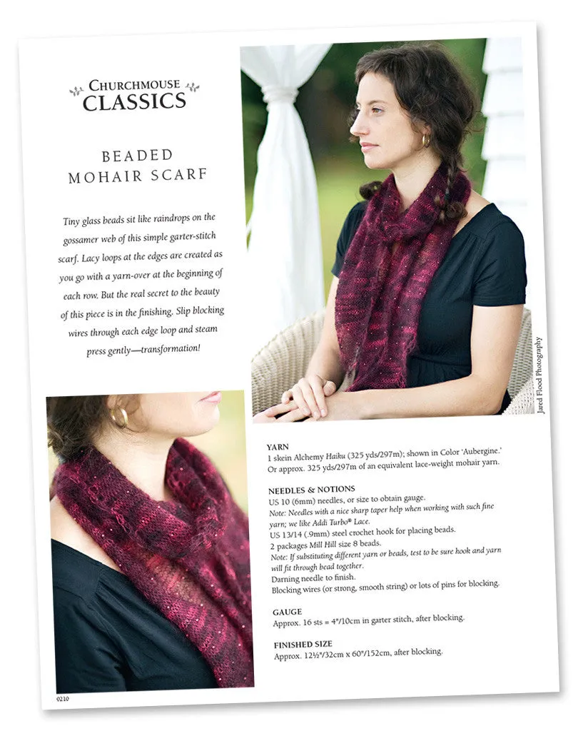 Beaded Mohair Scarf Pattern