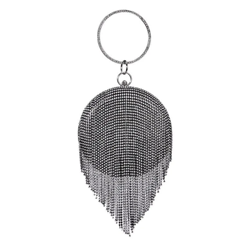 Bejeweled Rhinestone Evening Clutch Handbags