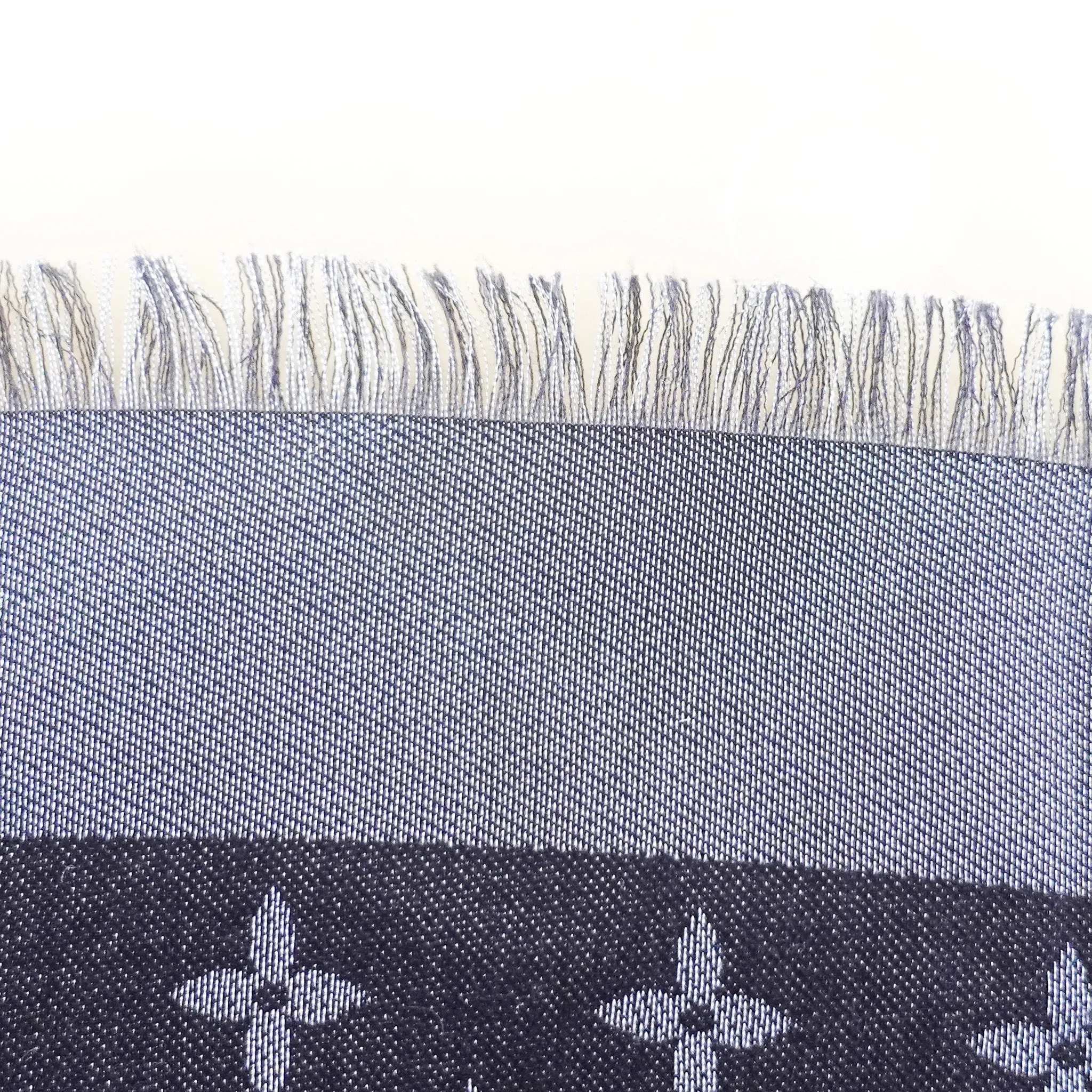 Black monogram shawl RRP £450
