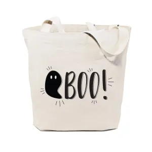 Boo! Halloween Cotton Canvas Tote Bag