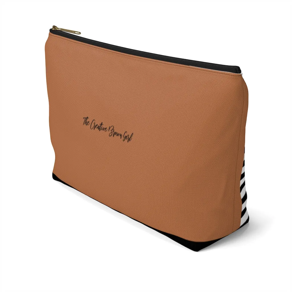 BOOKED AND BUSY B&W Accessory Pouch w T-bottom