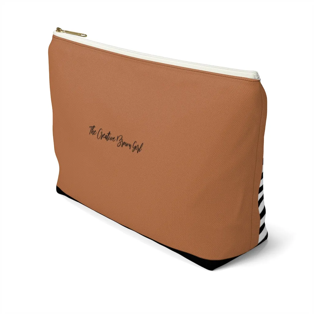 BOOKED AND BUSY B&W Accessory Pouch w T-bottom