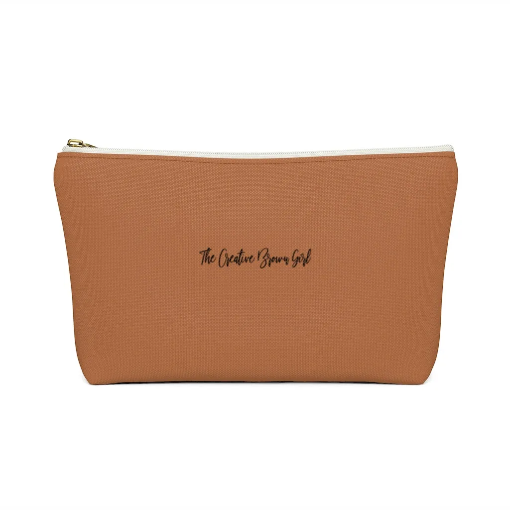 BOOKED AND BUSY B&W Accessory Pouch w T-bottom