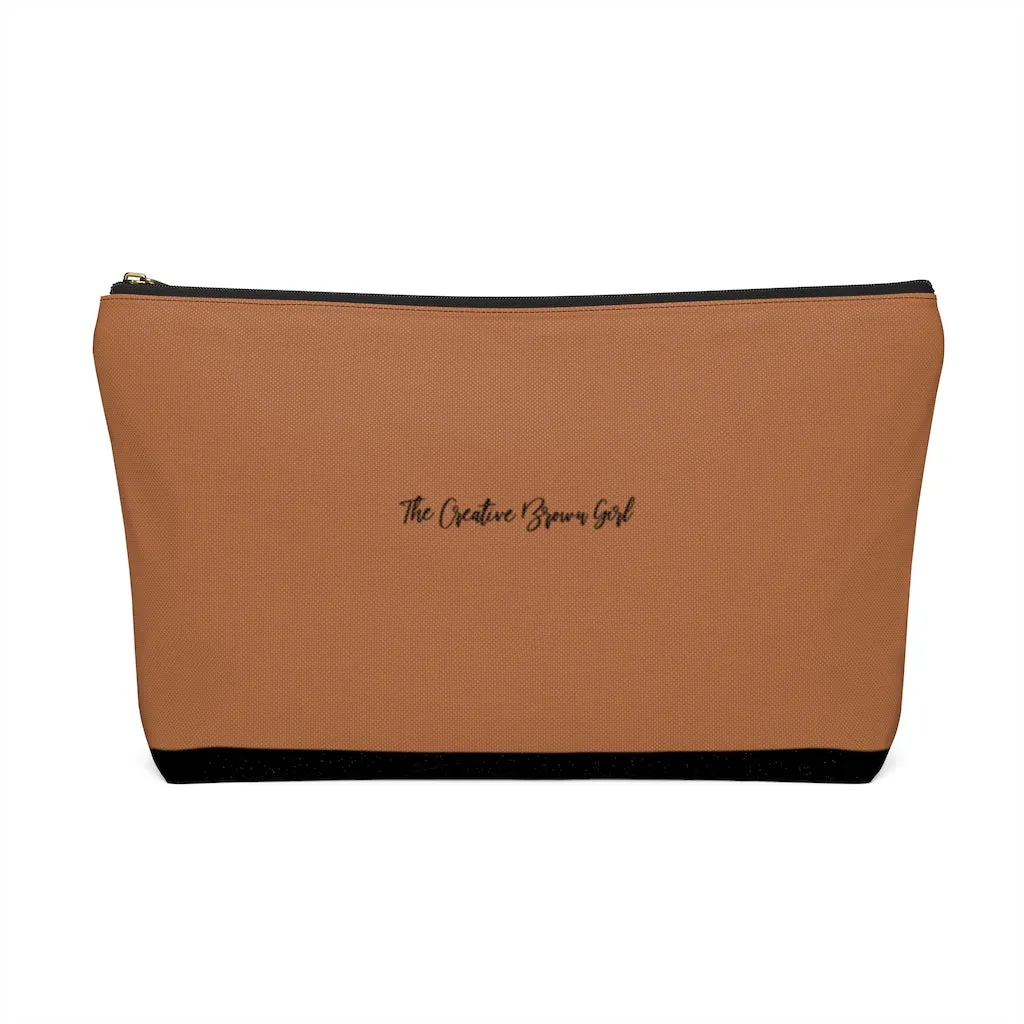 BOOKED AND BUSY B&W Accessory Pouch w T-bottom