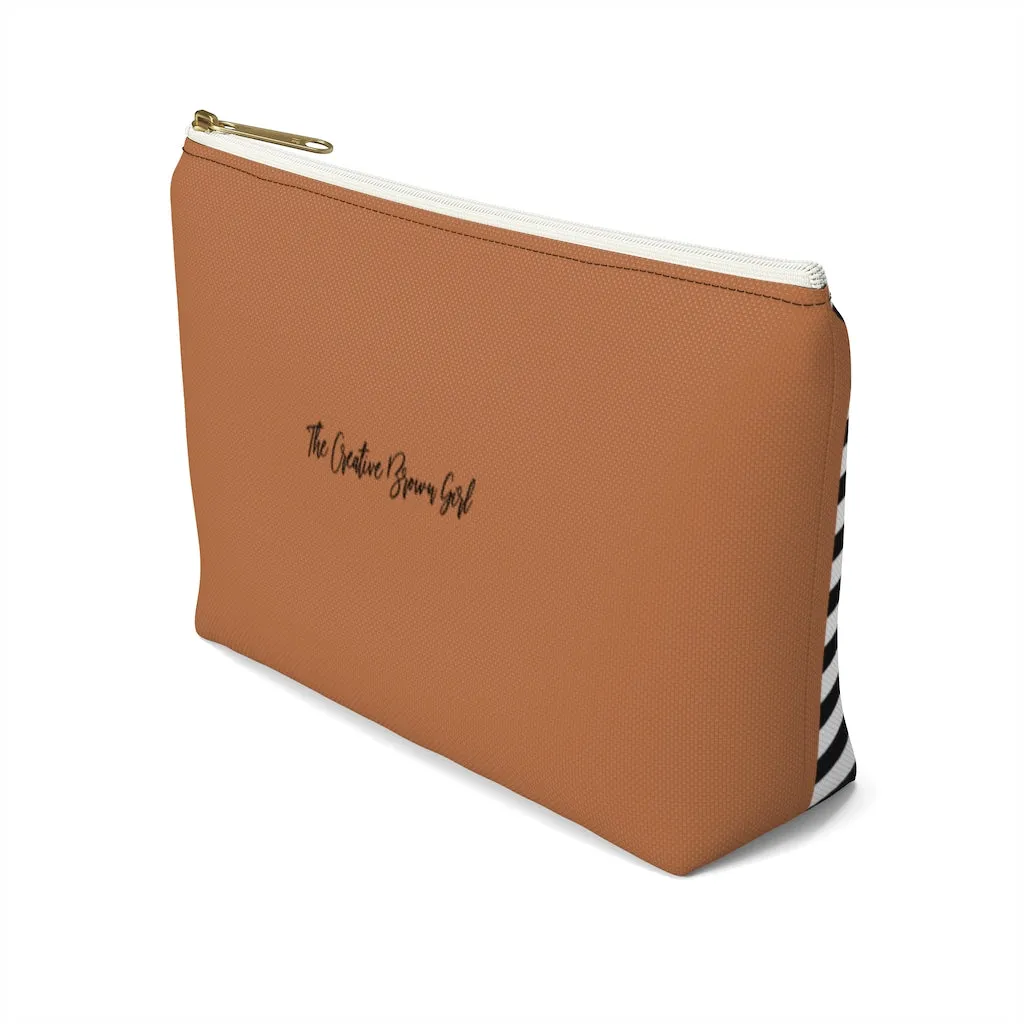 BOOKED AND BUSY B&W Accessory Pouch w T-bottom