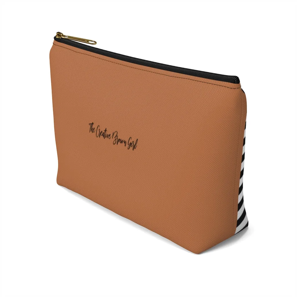 BOOKED AND BUSY B&W Accessory Pouch w T-bottom