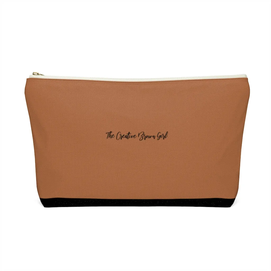 BOOKED AND BUSY B&W Accessory Pouch w T-bottom