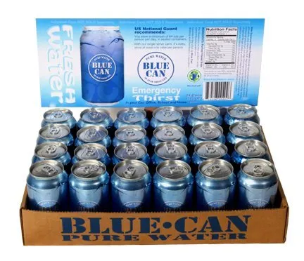 Canned Drinking Water - 50 year shelf life