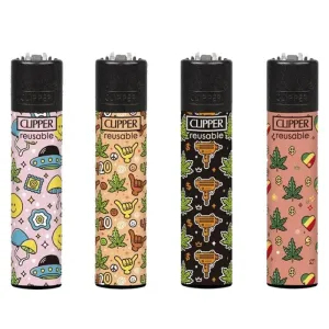 Clipper Lighter - Leaf Pattern