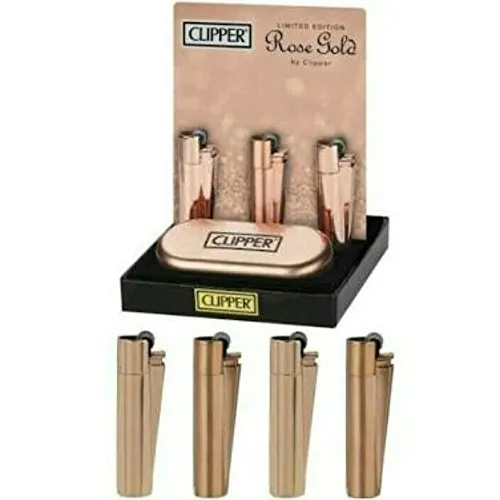 Clipper Metallic Lighter with Box
