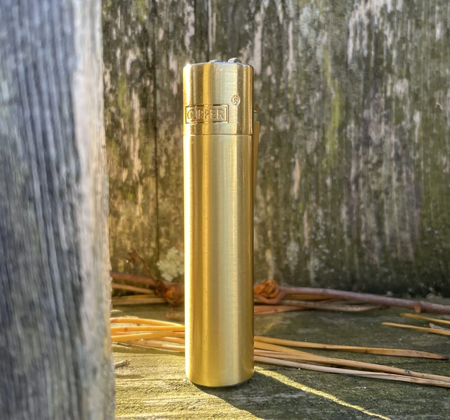 Clipper Metallic Lighter with Box