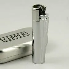 Clipper Metallic Lighter with Box