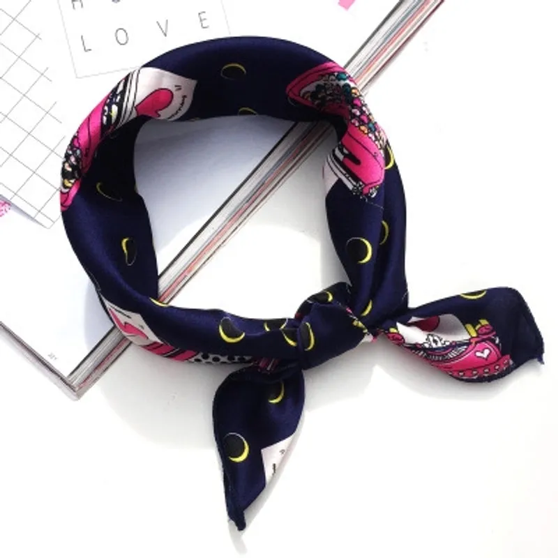 Cloth Korea  Scarf  (1 Cartoon Navy) Nhmn0009-1-cartoon-navy