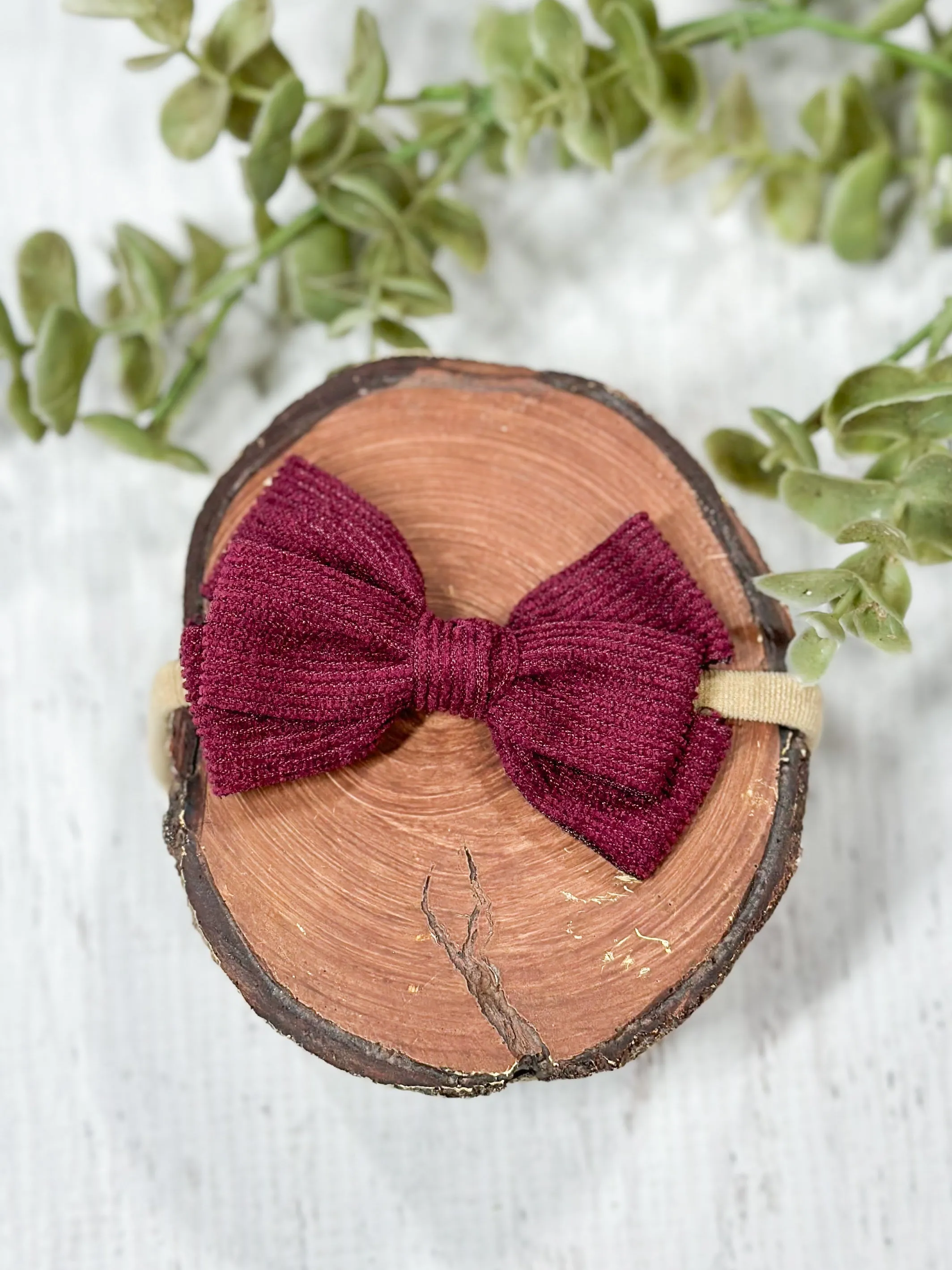 Corduroy Bow Headband