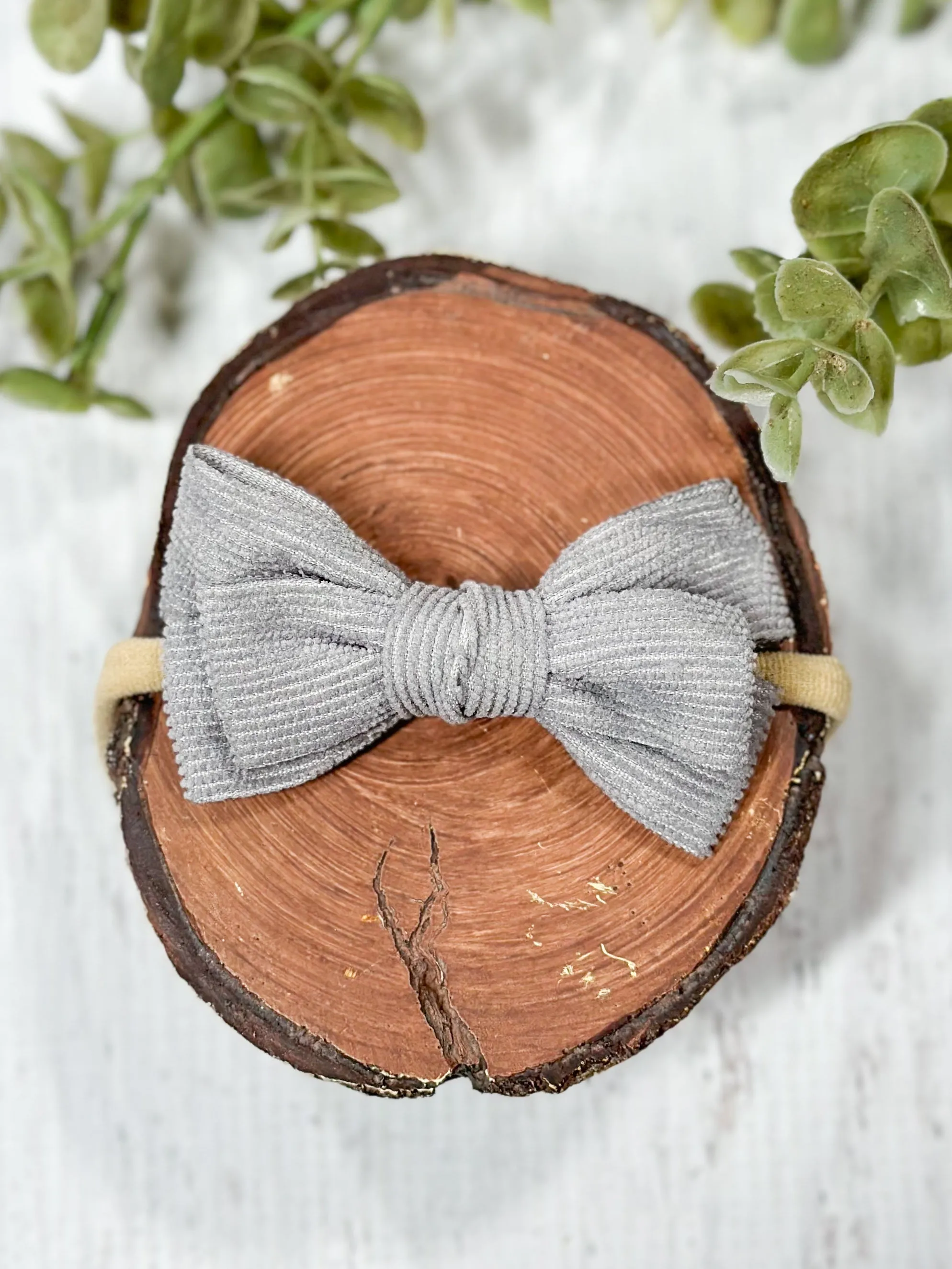 Corduroy Bow Headband