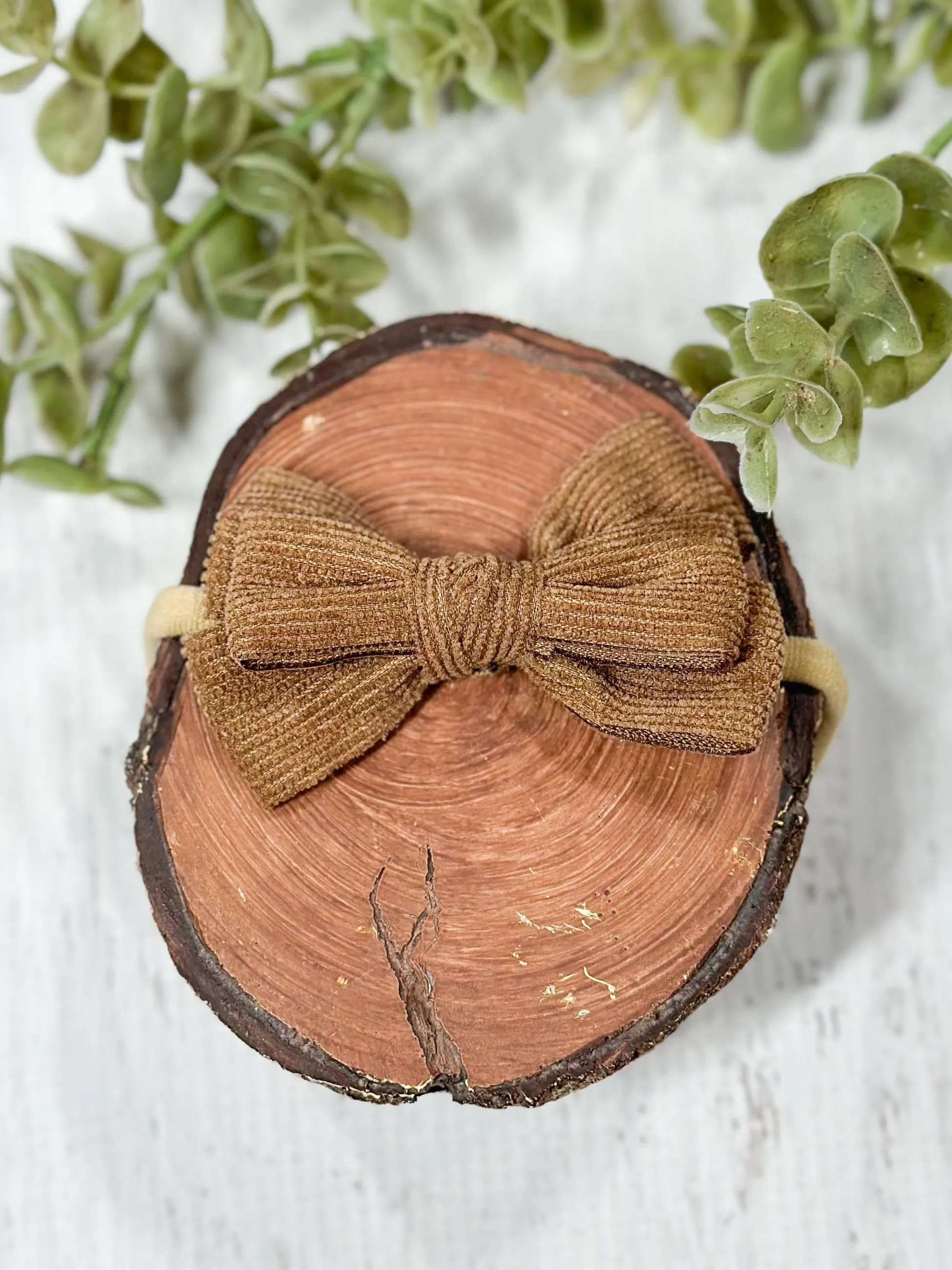 Corduroy Bow Headband