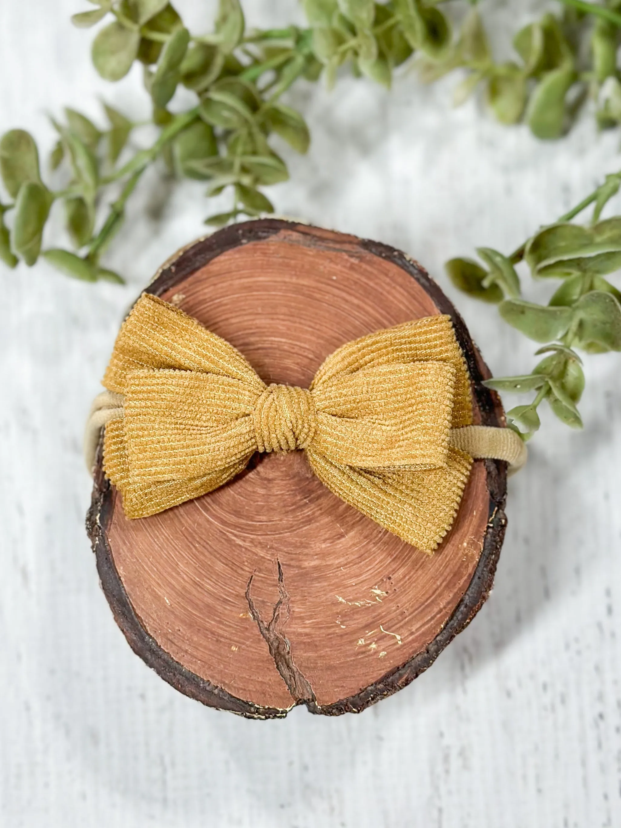 Corduroy Bow Headband