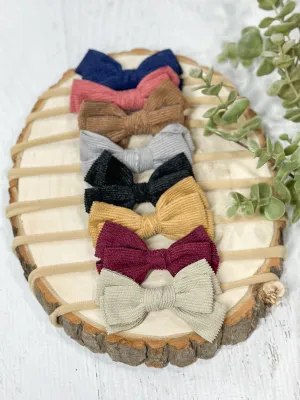 Corduroy Bow Headband