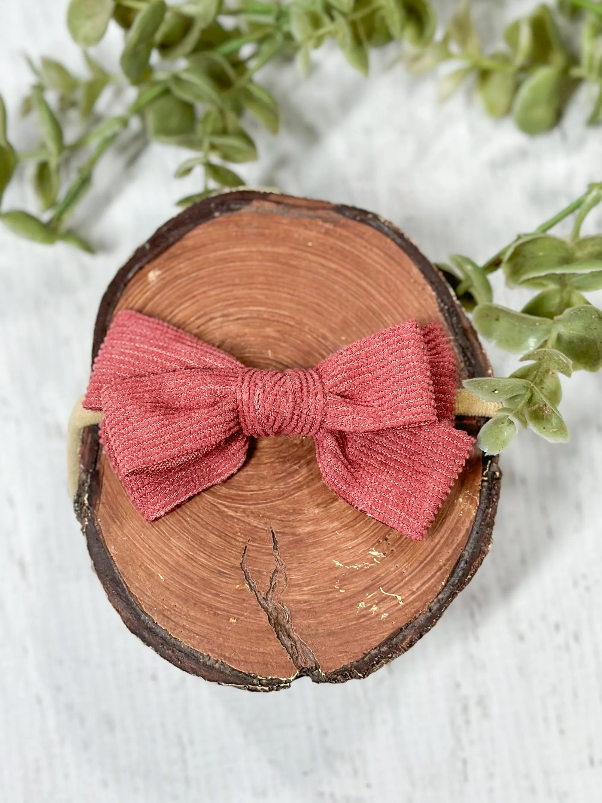 Corduroy Bow Headband